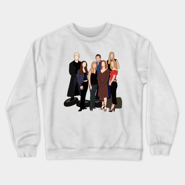 Buffy cast Crewneck Sweatshirt by aluap1006